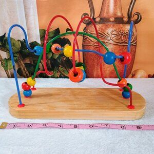 Viga Mini Wooden Bead Maze Toy Montessori Sensory Learning